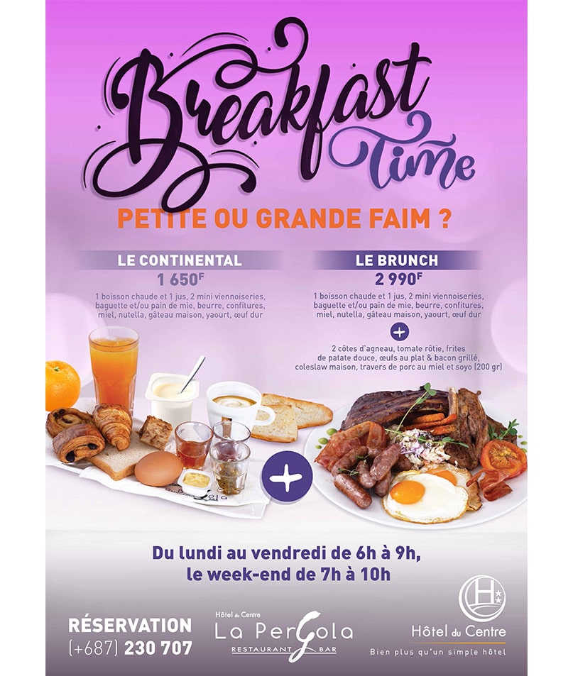 Something new for breakfast at l'hotel du centre à Nouméa